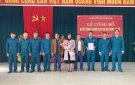 Lễ công bố Quyết định thành lập Chị bộ Quân sự xã. 